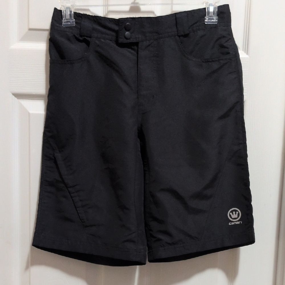Canari Men's Black Cycling Shorts Size Medium
